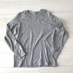 UNIQLO ユニクロ　ソフトタッチクルーネックT サイズM グレー　ロンT