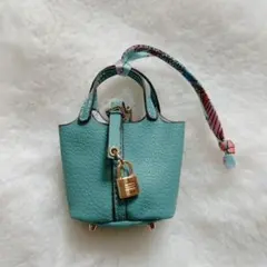 残りわずか✨可愛い❤️ミニバッグチャーム　ティファニーブルー