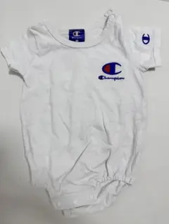 【美品】チャンピオン 白 ロンパース 80