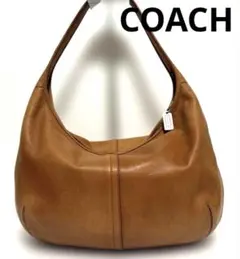 COACH 牛革　ワンショルダーバッグ　ブラウン