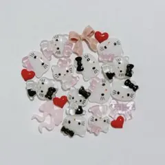 キティ ネイルパーツ 12個＋おまけ　22