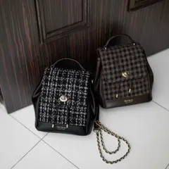 herlipto Tweed Mini Backpack brown | Mercari