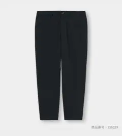 GU イージーアンクルパンツ 黒 ブラック XL