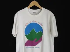 90sビンテージUSA製【Stedman】国際的イベントTシャツEARTHDAY
