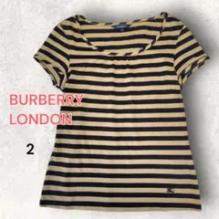 BURBERRY LONDON ボーダー 半袖 カットソー Tシャツ 2
