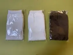 足袋靴下　足袋ソックス　3足セット　白　茶　js新みやびたび