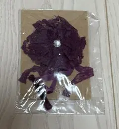 コサージュ　紫色の花