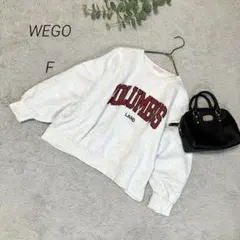 WEGO 長袖トレーナー　裏起毛　Ｆ　ゆったり　アームホール広め