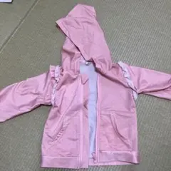 ラッシュガード　女の子　ピンク 水玉 フリル サイズ90