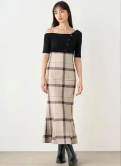 snidel ハイウエストマーメイドスカート