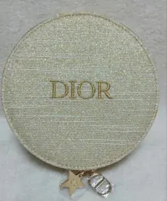 Dior ノベルティ バニティポーチ ミラー付き ゴールド