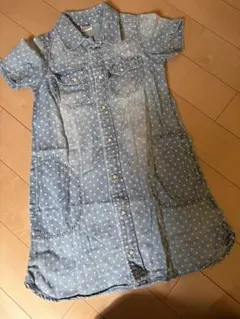 F.O.KIDS 水玉デニムワンピース 130