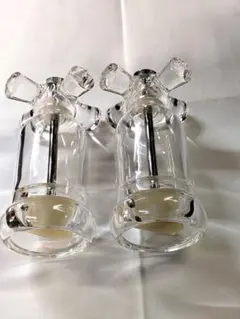 クリアアクリル 　ソルト　ペッパーミル 2個セット　未使用