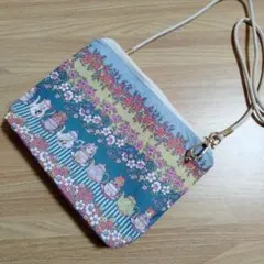 ジョリーフルール　２０センチファスナーショルダーバッグ　ハンドメイド