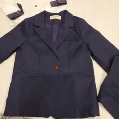 ネイビー スーツセット シャツ ベスト