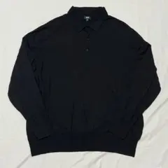 レア UNIQLO メリノニットポロセーター ブラック 4XL