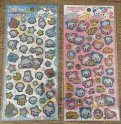 【正規品】キャンディグリッターステッカー　あわわちゃん　ハッピーマーチ2セット