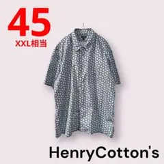 Henry Cotton's　ヘンリーコットンズ　ペイズリー　半袖シャツ　XXLのサムネイル
