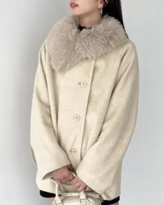 【お値下げOK！！！】EMODA オーバーダブルカラーミディコート