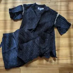 甚平 120サイズ ダークブルー（紺色）