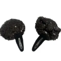 東京ディズニーリゾート スパンコール ミニーちゃん耳　パッチン　ブラウン