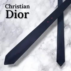 クリスチャンディオール ネクタイ シルク100% トロッター柄 黒