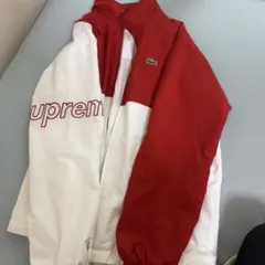 Supreme ナイロンジャケット ホワイト フード収納付き - メルカリ
