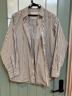 relume ストライプ柄 長袖シャツ Fサイズ