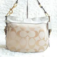 【美品】COACH シグネチャー ホーボー ワンショルダー 12657 Y2K