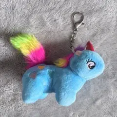 ユニコーン キーホルダー カラフル　ぬいぐるみ