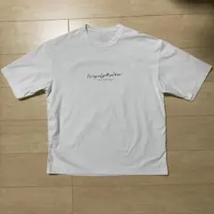 ほぼ新品　グローバルワーク　サラサラ快適DRYTシャツ　中央ロゴ半袖　ホワイト白のサムネイル
