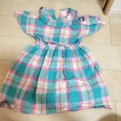 GAP ノースリーブチェックワンピース