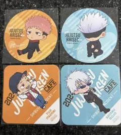 呪術廻戦 2024年 2025年カフェ コースター 五条 虎杖