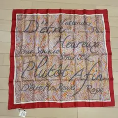 【新品＊未使用】ROPE スカーフ 大判 ショール シルク 定価7,150円のサムネイル