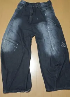 Decency Concept ペイント加工 ワイドデニムパンツ - メルカリ