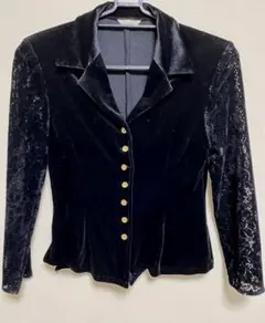 ブラックレース ベロアジャケット9号 日本製