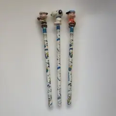 未使用品 スヌーピー マスコット付き鉛筆 3本セット