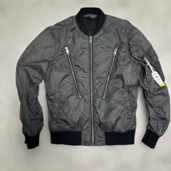 美品/現行✨DIESEL フライトジャケット　MA-1 デカロゴ　ブラック　50 DIESEL 送料無料 ディーゼル フライトジャケット メンズ W