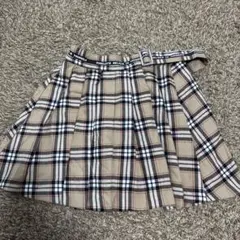 サイズXS（150） ピンクラテ　プリーツ風スカッツ