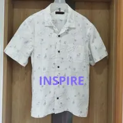 INSPIRE 半袖シャツ LLサイズ マップ柄のサムネイル