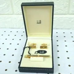 ダンヒル ネクタイピン カフリンクス セットゴールド シルバーカラー