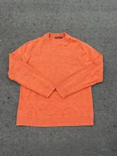 ニットセーター L オレンジ