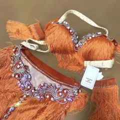 【新品・未使用】ベリーダンス衣装　オレンジ