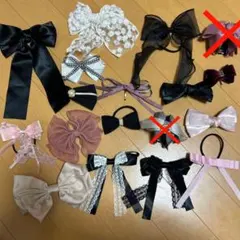 ヘアアクセサリー リボン セット