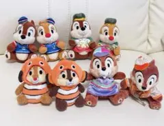 チップとデール　ぬいぐるみチェーン　ディズニー 8個セット