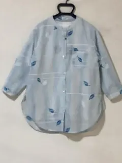絽の着物リメイク シャツブラウス
