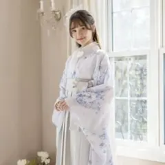 キャサリンコテージ 袴セット 八重桜×薄青 肌襦袢付き 卒園式 120 キャサリンコテージ 袴セット 八重桜×薄青 肌襦袢付き 卒園式 120
