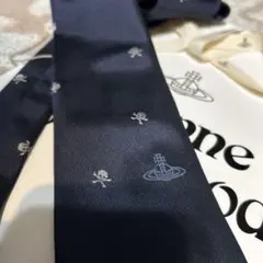 ヴィヴィアンウエストウッド ネクタイ ネイビー タグ付き ショッパー リボン付き