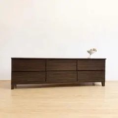 ローボード　木製　引き出し　2A106　古道具　古家具　ビンテージ　アンティーク