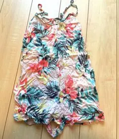 billabong オーバーオール　ショートパンツ　花柄